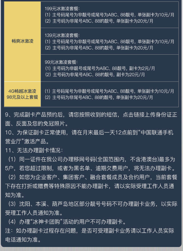 移动副卡发短信多少钱一条